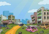 play Car Escape From Dilapidated Area