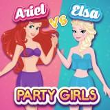 play Ariel Vs Elsa Party Girls