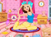 play Rapunzel Yoga Room Cleaning