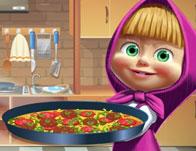 play Masha Cooking Tortilla Pizza