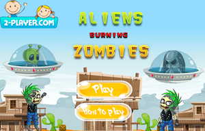 play Aliens Burning Zombies