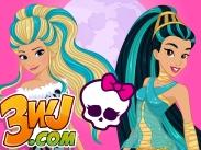 Disney Girls Go To Monster High