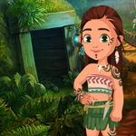play Cute Ancient Tribal Girl Rescue Escape