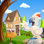 play Happy White Cockatoo Rescue Escape
