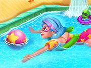 play Galaxy Girl Swimming Pool