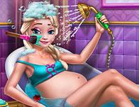 play Pregnant Ice Queen Bath Care