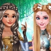 play Elsa And Moana Fantasy Hairstyles