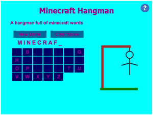 play Minecraft Hang Man