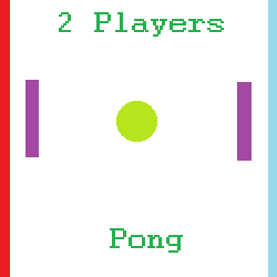 play 2 Players Pong