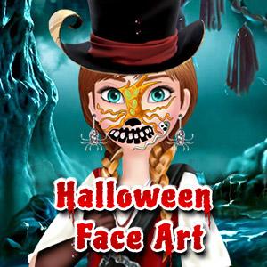 play Halloween Face Art