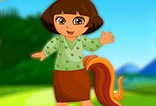 play Dora Pony Dress Up
