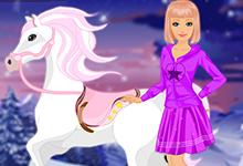play Barbie Winter Pony