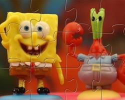 play Spongebob And Eugene Krabs Puzzle