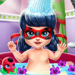 Miraculous Hero Baby Bath game