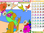 play Kid'S Coloring: Girl And Birds