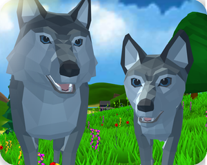 play Wolf Simulator: Wild Animals 3D