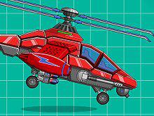 play Assemble Robot War Helicopter