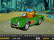 play Garfield Car Hidden Letters
