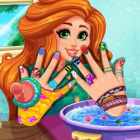 play Jessie'S Diy Nails Spa - Free Game At Playpink.Com