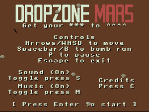play Dropzone Mars (Ludum Dare 41 Jam Entry)