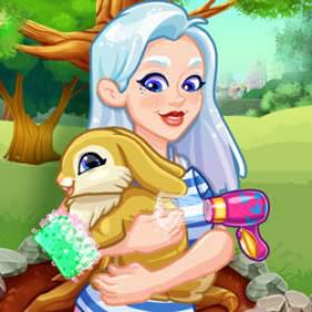 play Crystal Adopts A Bunny - Free Game At Playpink.Com