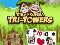 play Kiba & Kumba Tri Towers Solitaire