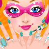 play Super Barbie'S Manicure
