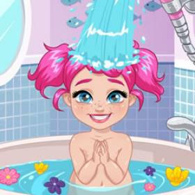 play Moody Ally Baby Bath - Free Game At Playpink.Com