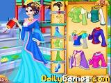 play Elsa And Anna Chinese Dressup