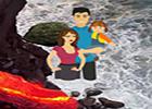 play Rescue A Family From Volcano