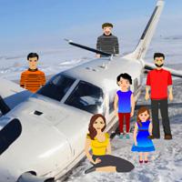 play Plane Crash In Snow Escape