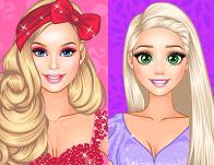 play Bffs Fashion Showdown Barbie Vs Rapunzel