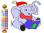 play Blissful Elephant Coloring