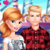 play Elsa And Barbie Date Fashion