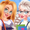 play Elsa And Rapunzel Back To School