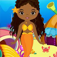 play Games4King-Cute-Mermaid-Girl-Rescue