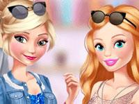 play Elsa And Barbie Date Fashion