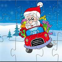 play Santa-Car-Puzzle