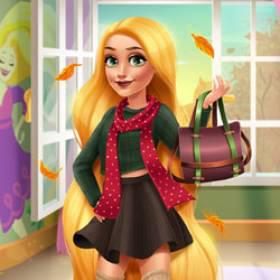 play Blonde Princess Fall Trends - Free Game At Playpink.Com