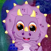 play Games4King Dino Ugly Creature Escape