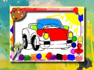 play Cartoon Cars Coloring Book