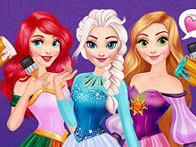 play Princesses Rainbow Dresses