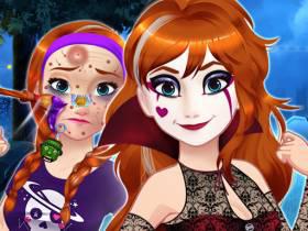 play Halloween Princess Makeover - Free Game At Playpink.Com