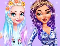 play Princesses Colorful Braids And Pedicure