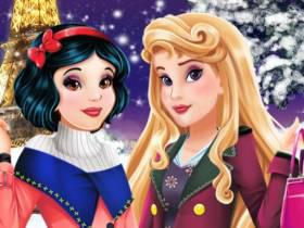 play Aurora And Snow White Winter Fashion - Free Game At Playpink.Com