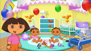 play Dora Playtime With The Twins