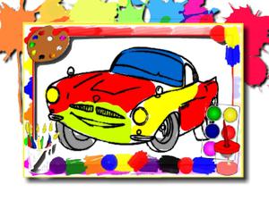 play Racing Cars Coloring Book
