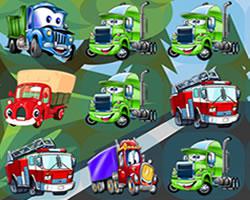 play Cartoon Trucks Match 3
