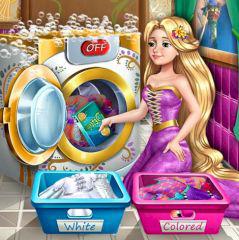 play Goldie Princess Laundry Day