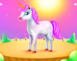 play Cute Unicorn Caring And Dressup